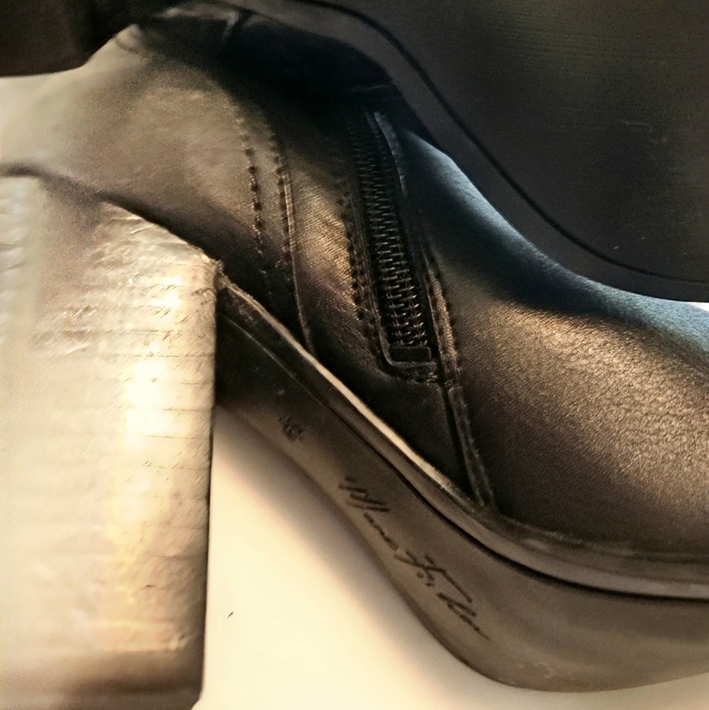 Marc Fisher Black Heeled Boots - Picture 6 of 10
